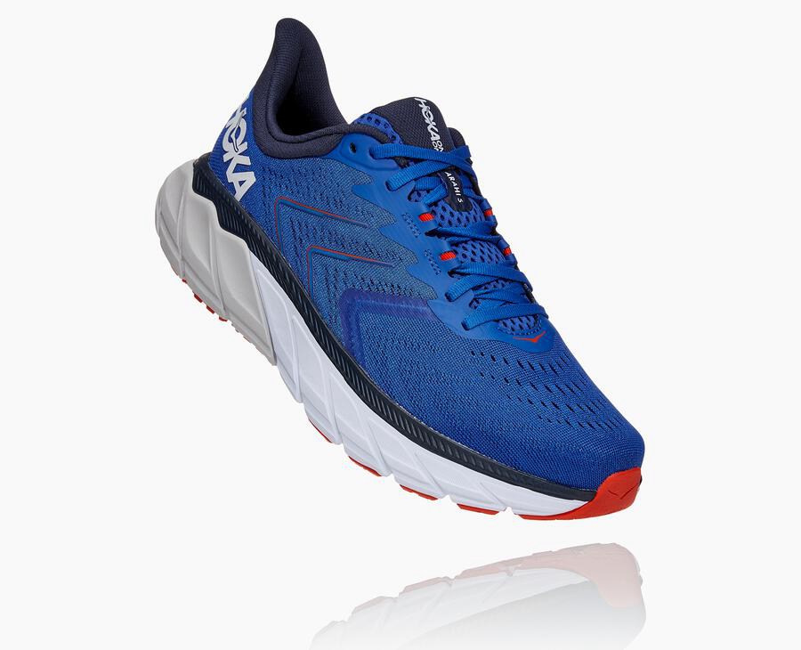 Zapatillas Running Hoka One One Hombre - Arahi 5 - Azules - VXP461739